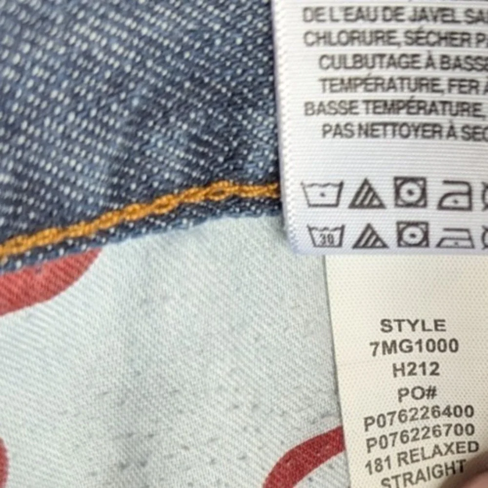 Lucky Brand 181 Relaxed Straight Mens Jeans 38x32 Blue Medium Wash Stretch Denim